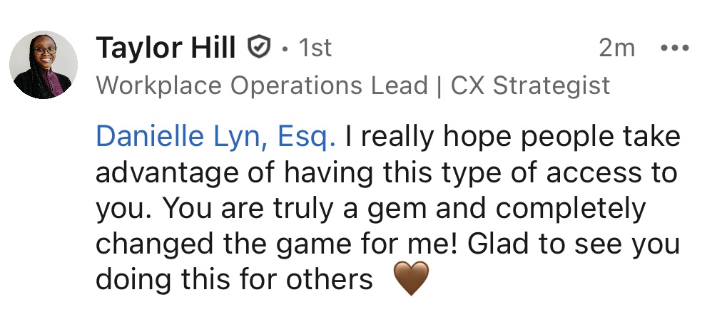 Taylor's testimonial